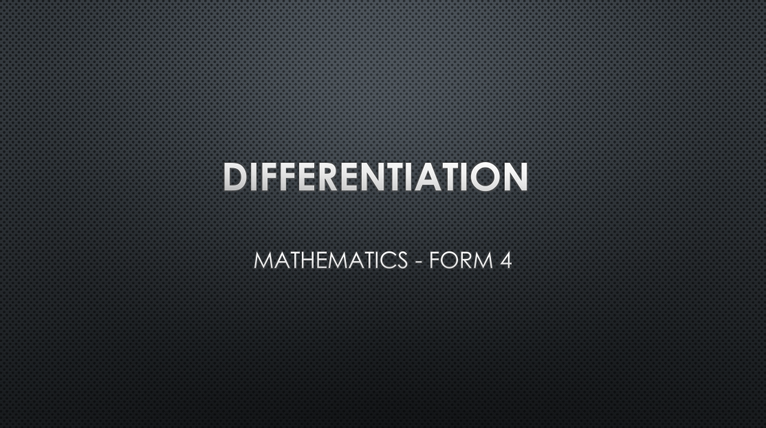 DIFFERENTIATION